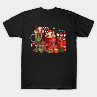 Hot Chocolate and Christmas Candy T-Shirt